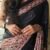 Ajrakh Printed Saree with real mirror